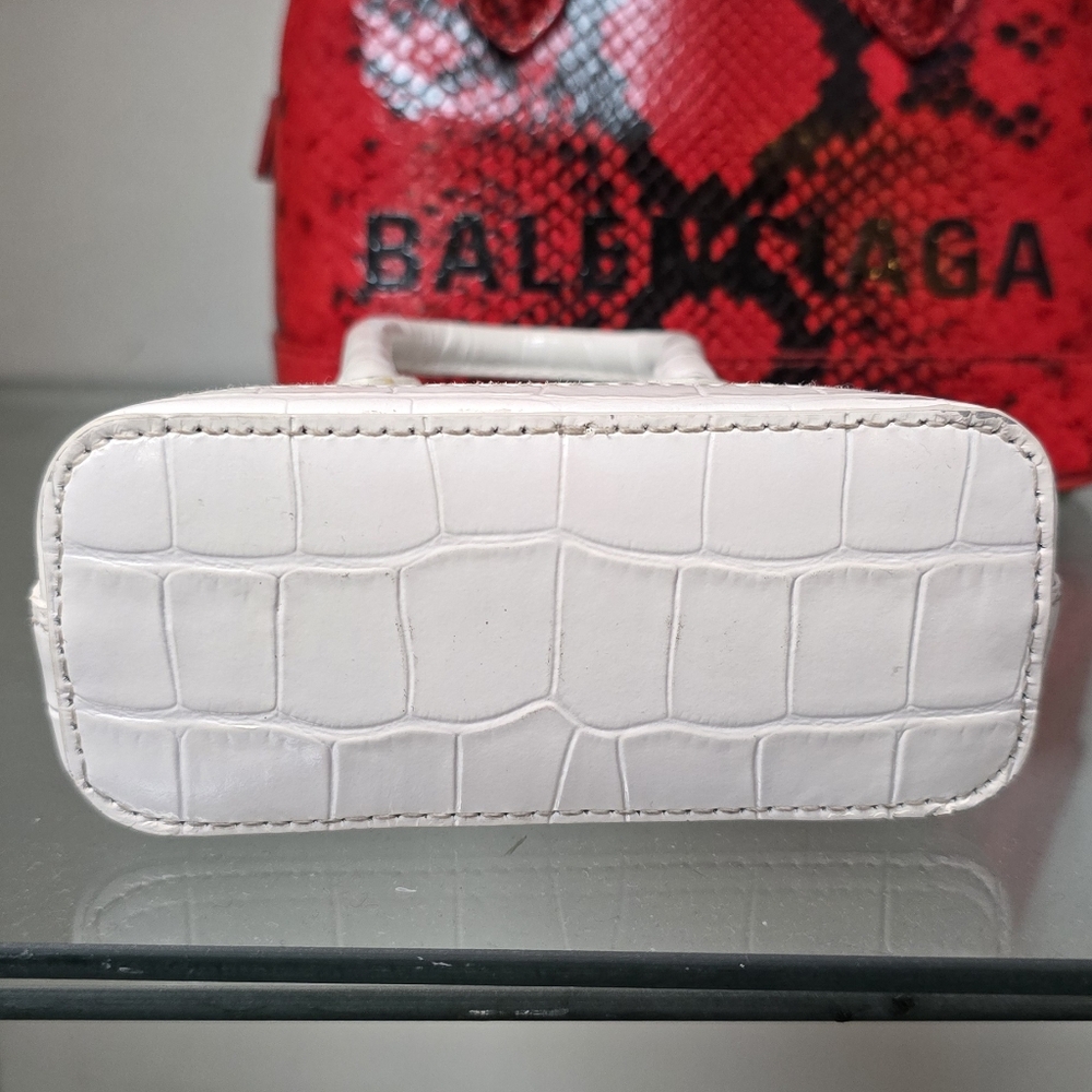 Balenciaga Micro Ville Bag Croc-Embossed Bag - Picture 7 of 13